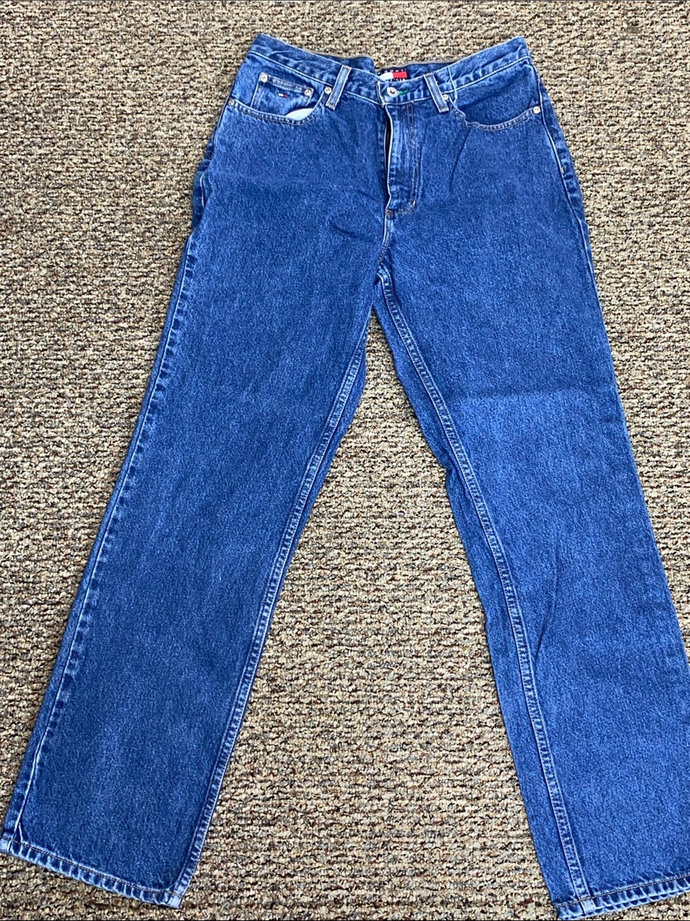 Tommy Hilfiger Men's Dark Blue Bootcut Jeans 32/32